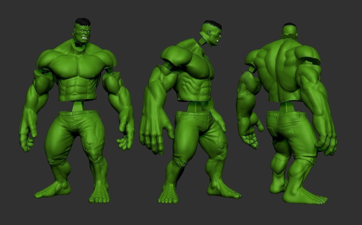 Hulk 3d print model 3D print model_8