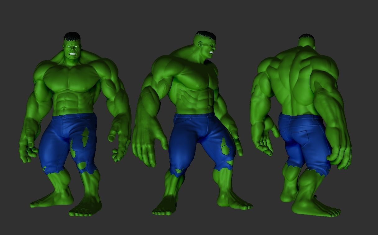 Hulk 3d print model 3D print model_7