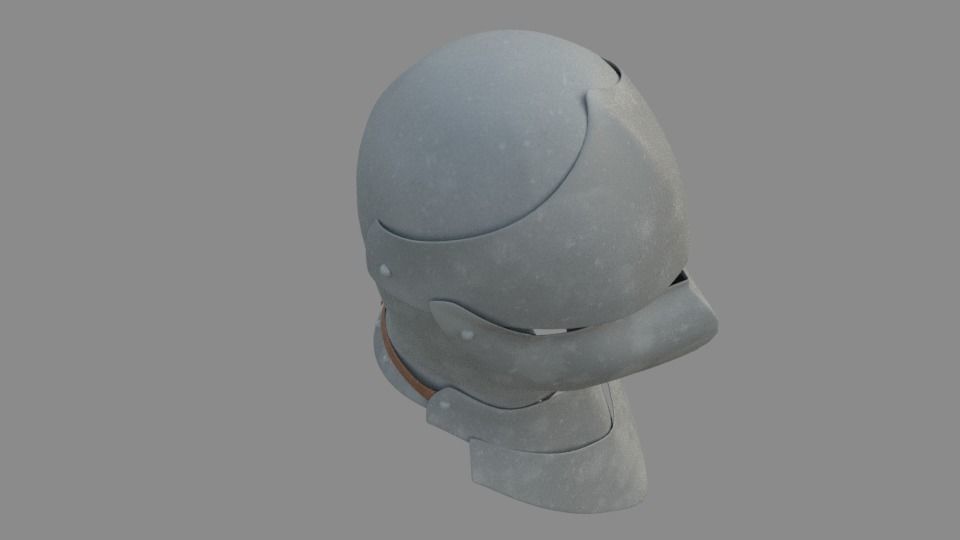 Medieval Helm Free low-poly 3D model_2