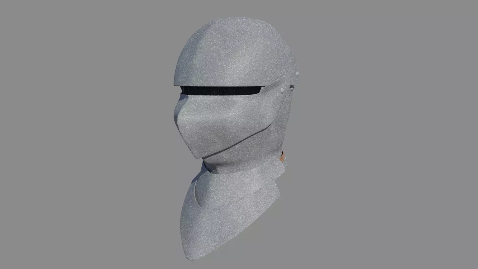 Medieval Helm Free low-poly 3D model_0