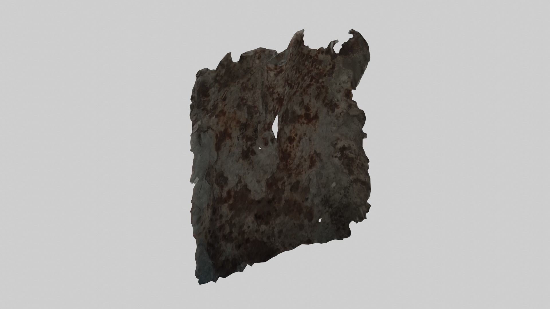 Rusty Shovel Blade Low-poly 3D model_11