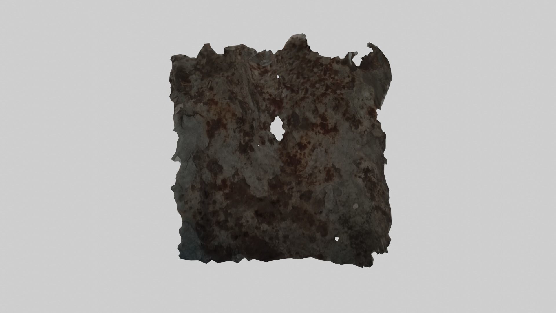 Rusty Shovel Blade Low-poly 3D model_2