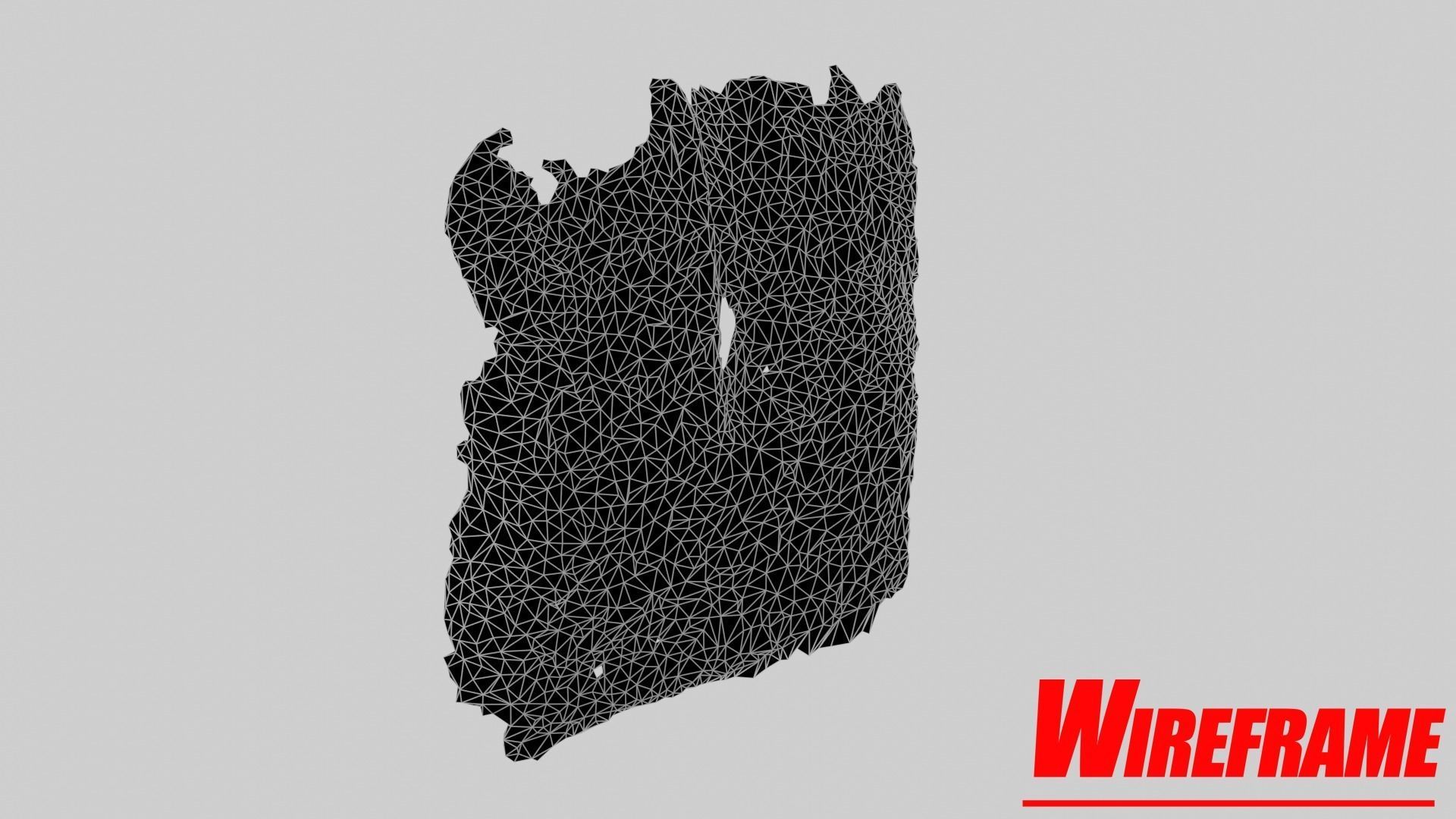 Rusty Shovel Blade Low-poly 3D model_16