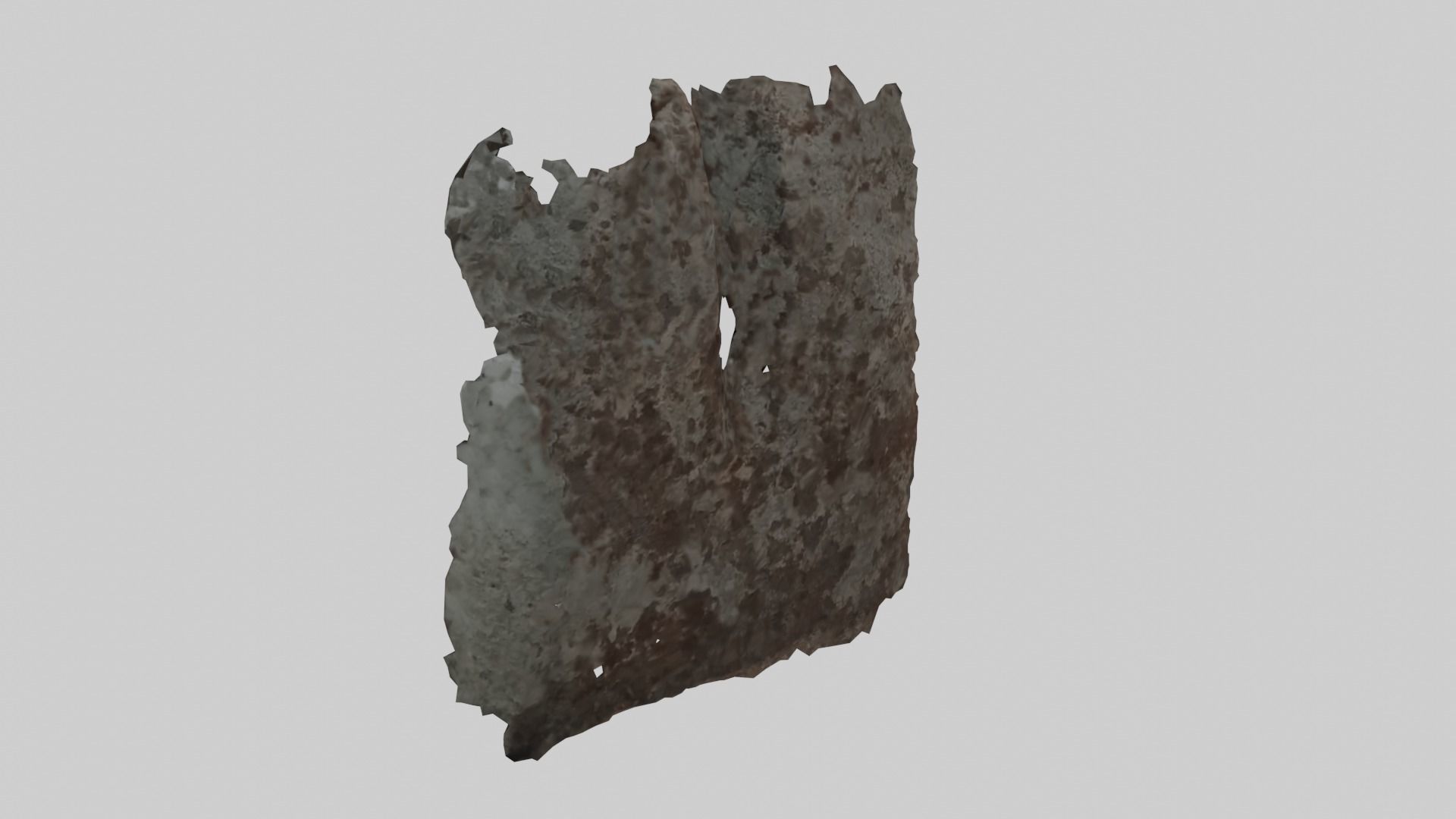 Rusty Shovel Blade Low-poly 3D model_6