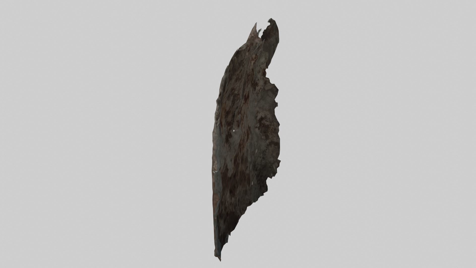 Rusty Shovel Blade Low-poly 3D model_10