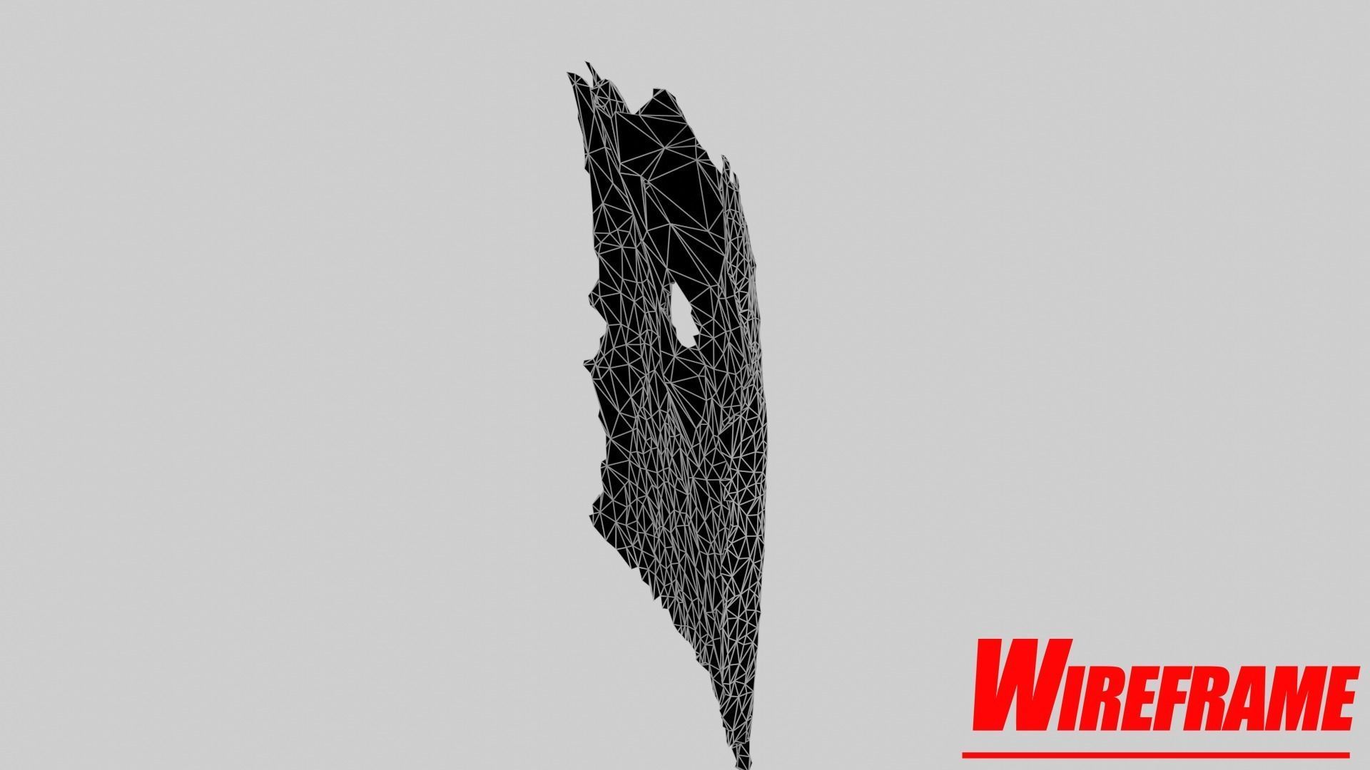 Rusty Shovel Blade Low-poly 3D model_14