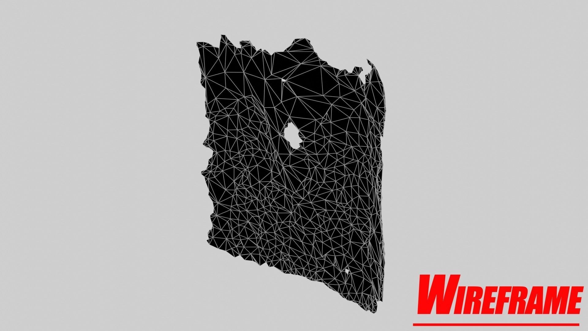 Rusty Shovel Blade Low-poly 3D model_13