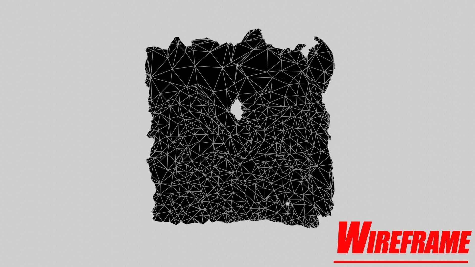 Rusty Shovel Blade Low-poly 3D model_12