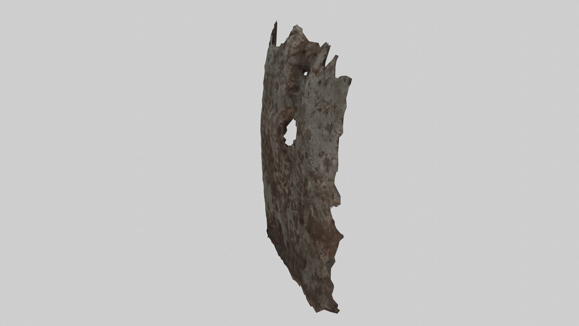 Rusty Shovel Blade Low-poly 3D model_9