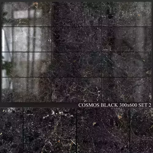 Yurtbay Seramik Cosmos Black 300x600 Set 2