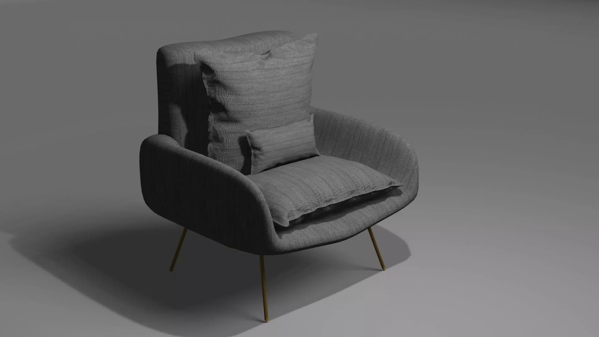 Armchair With Pillows 3d Model Free 3D model