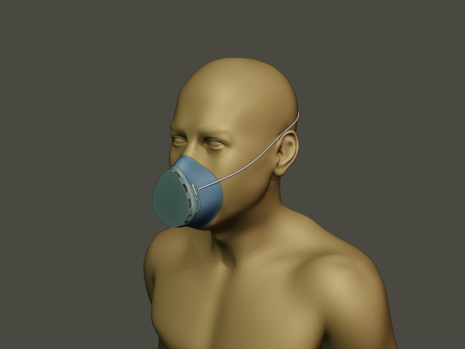 Face Mask Free 3D print model_2