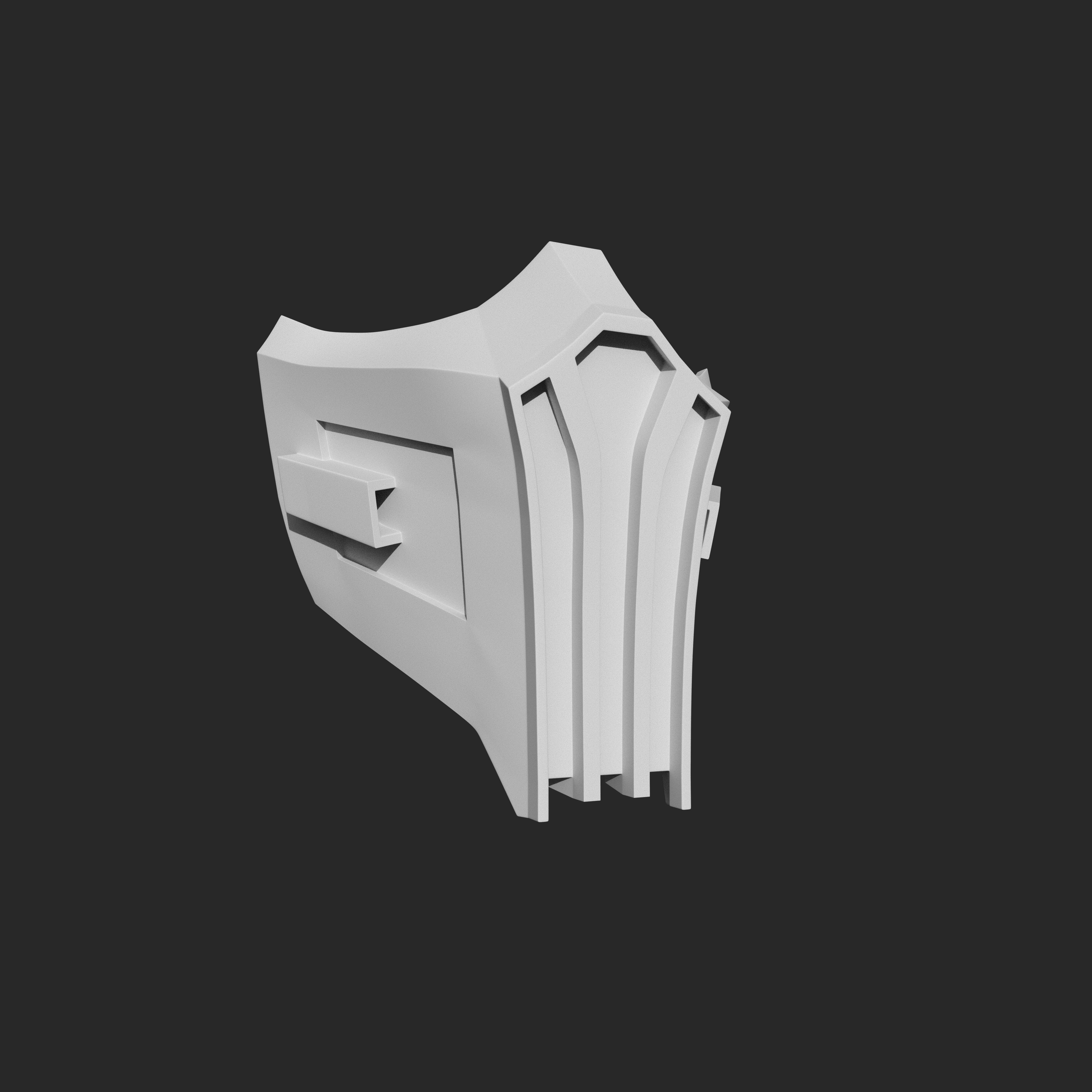 Noob Saibot Mask from Mortal Kombat 3D print model_2