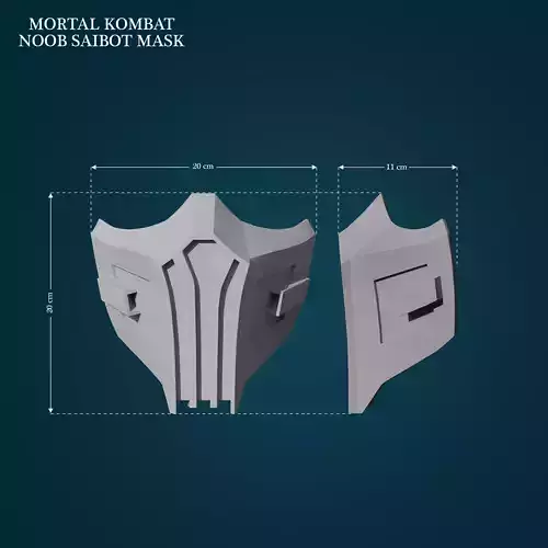 Noob Saibot Mask from Mortal Kombat
