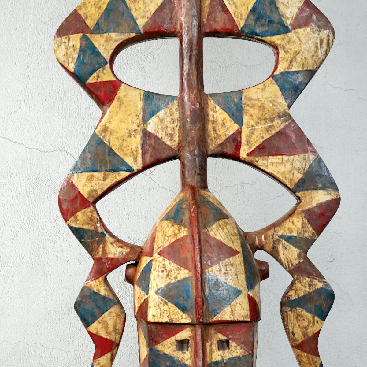 Burkina Faso Nwenke Helmet Mask 3D model_5