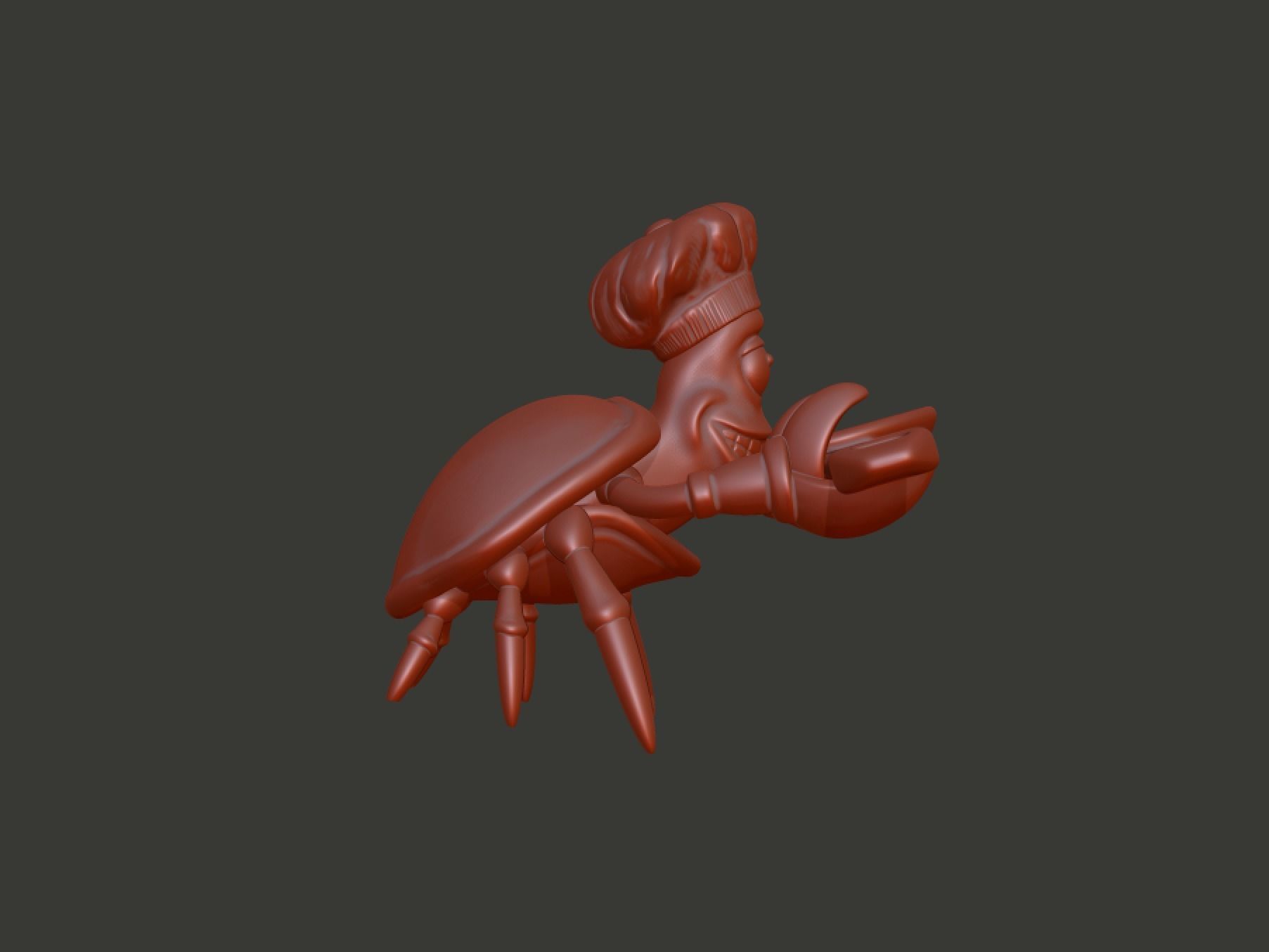 Chef Sebastian Spoon Holder 3D print model_10