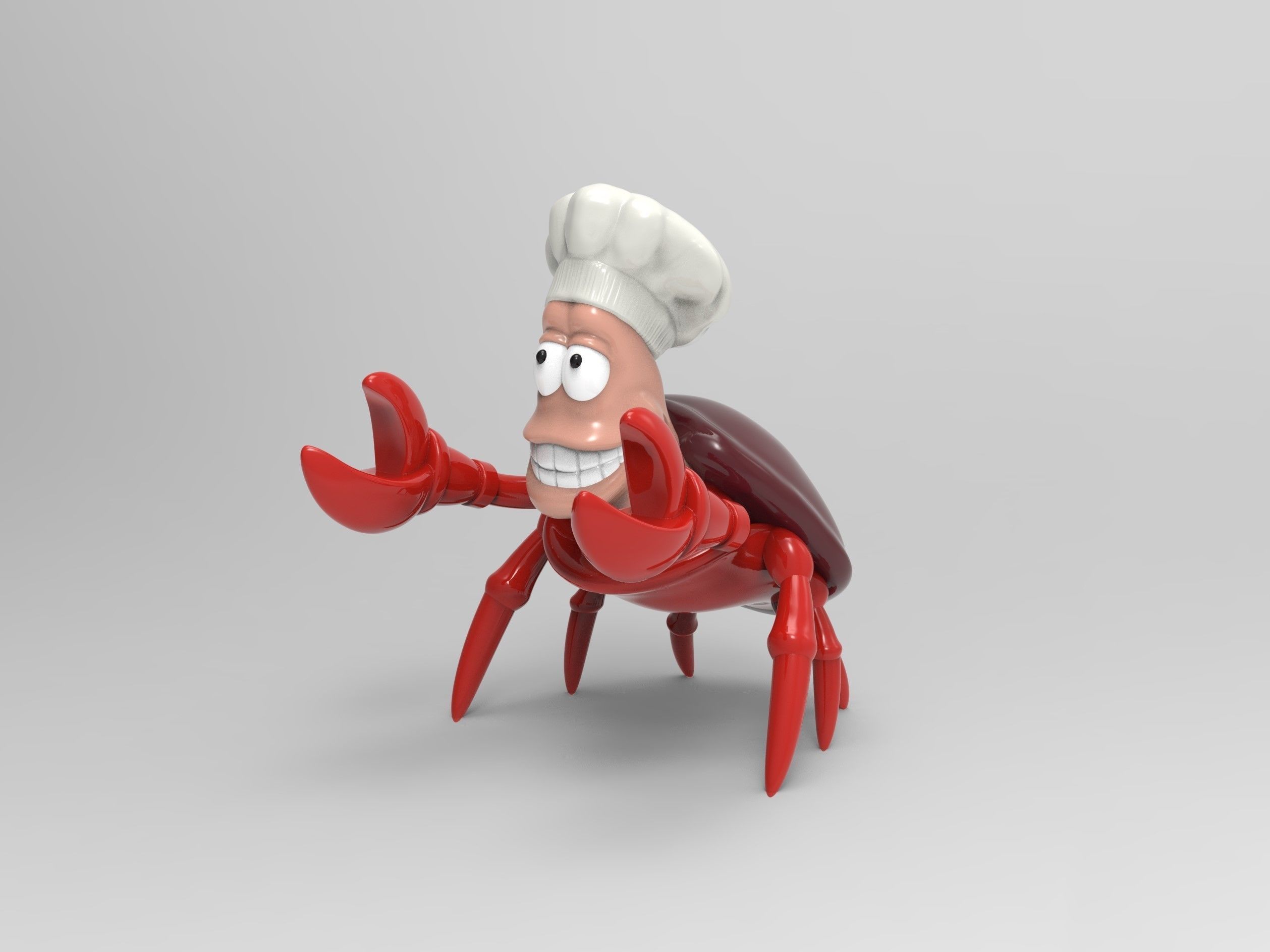 Chef Sebastian Spoon Holder 3D print model_1