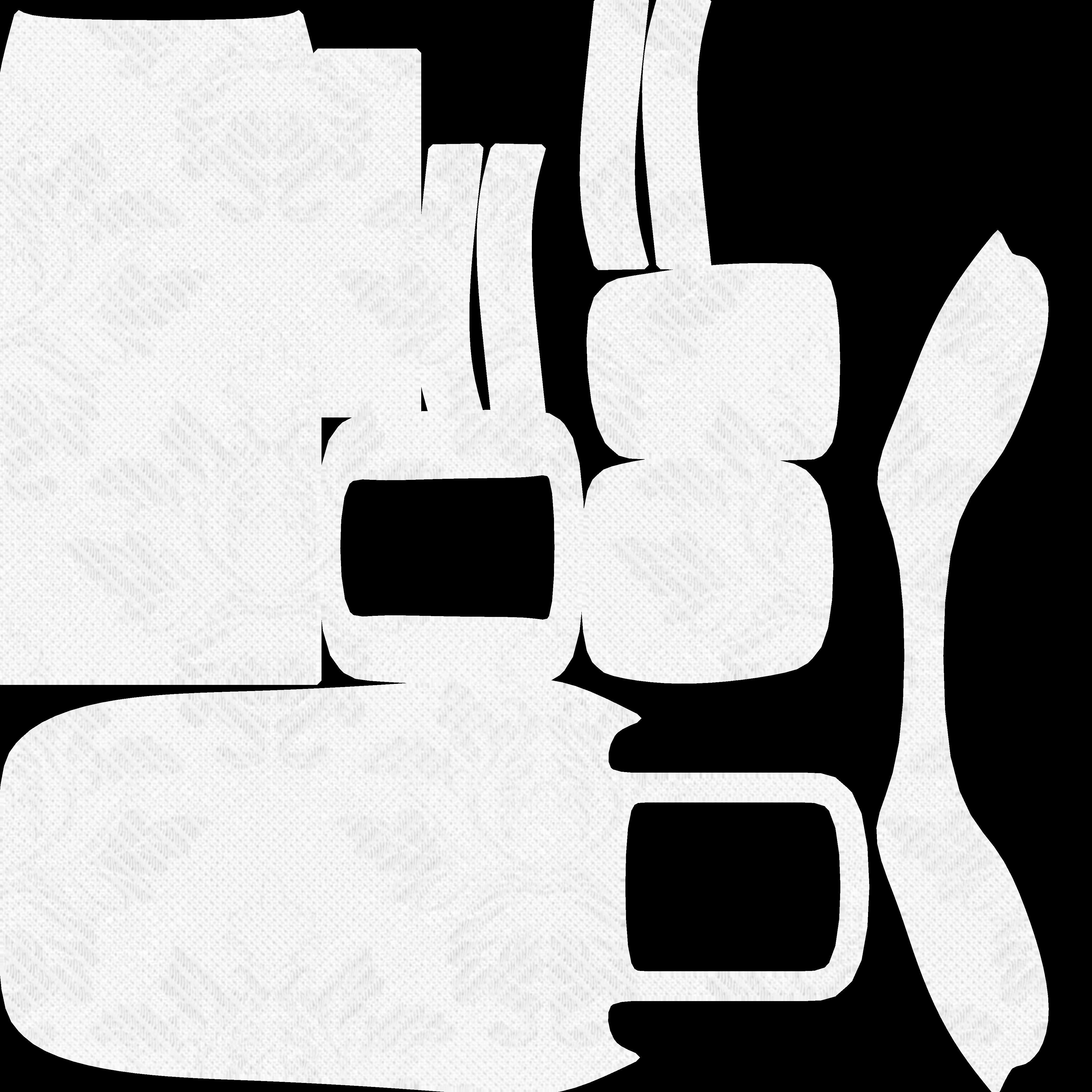 Chair with pattern Low-poly 3D model_3