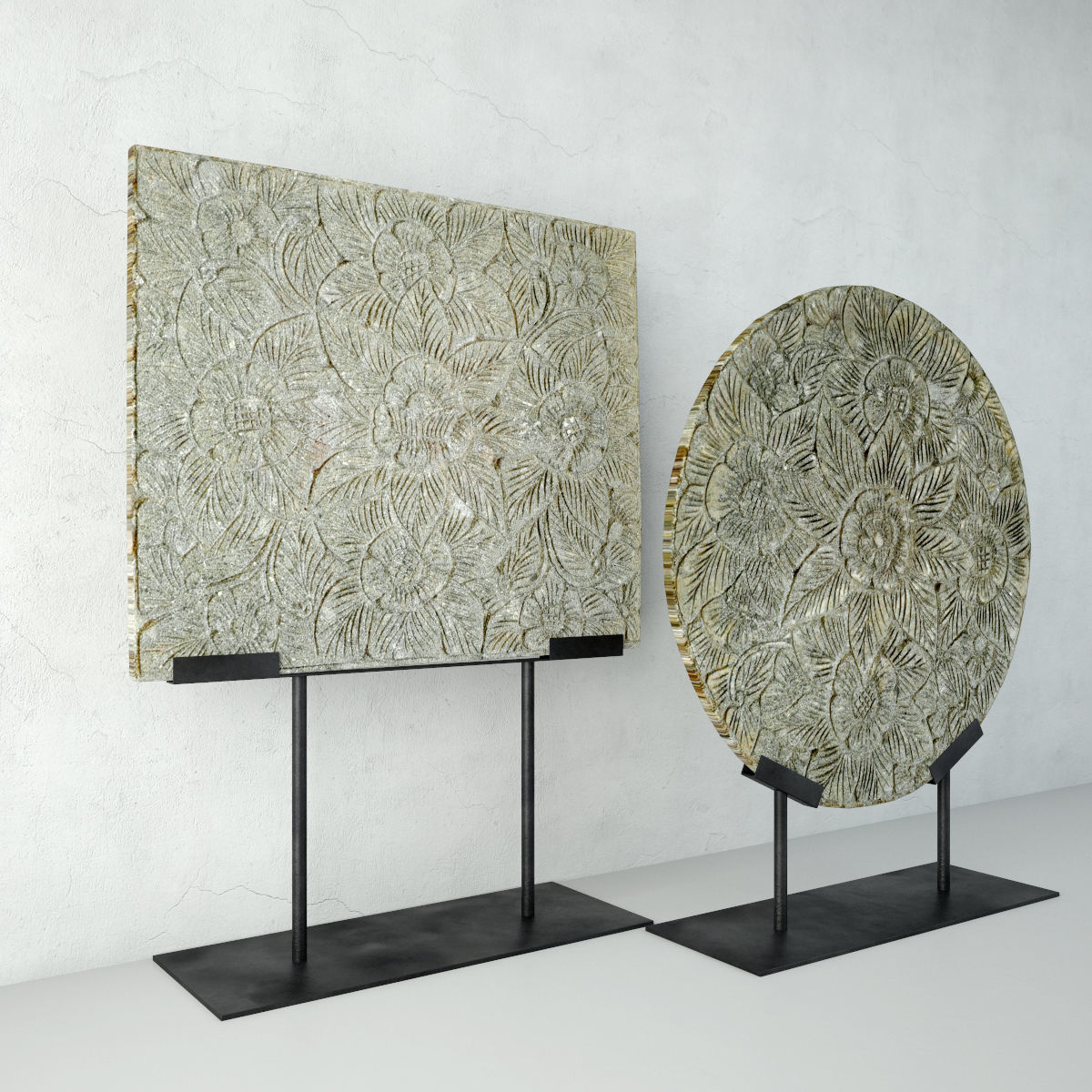 Garden Stepping Stones 3D model_3