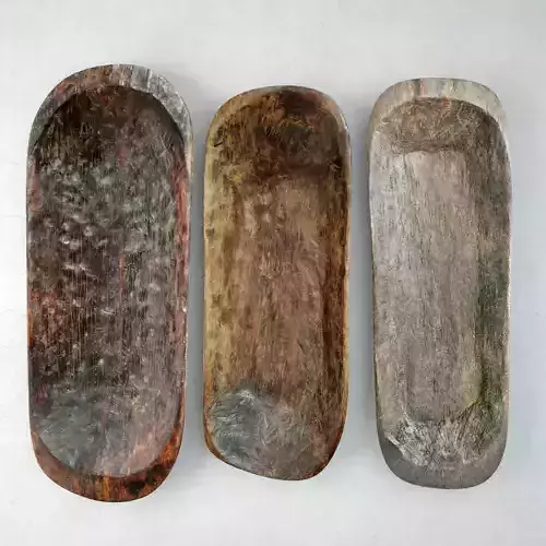 Large Naga Tribal Wood Bowls