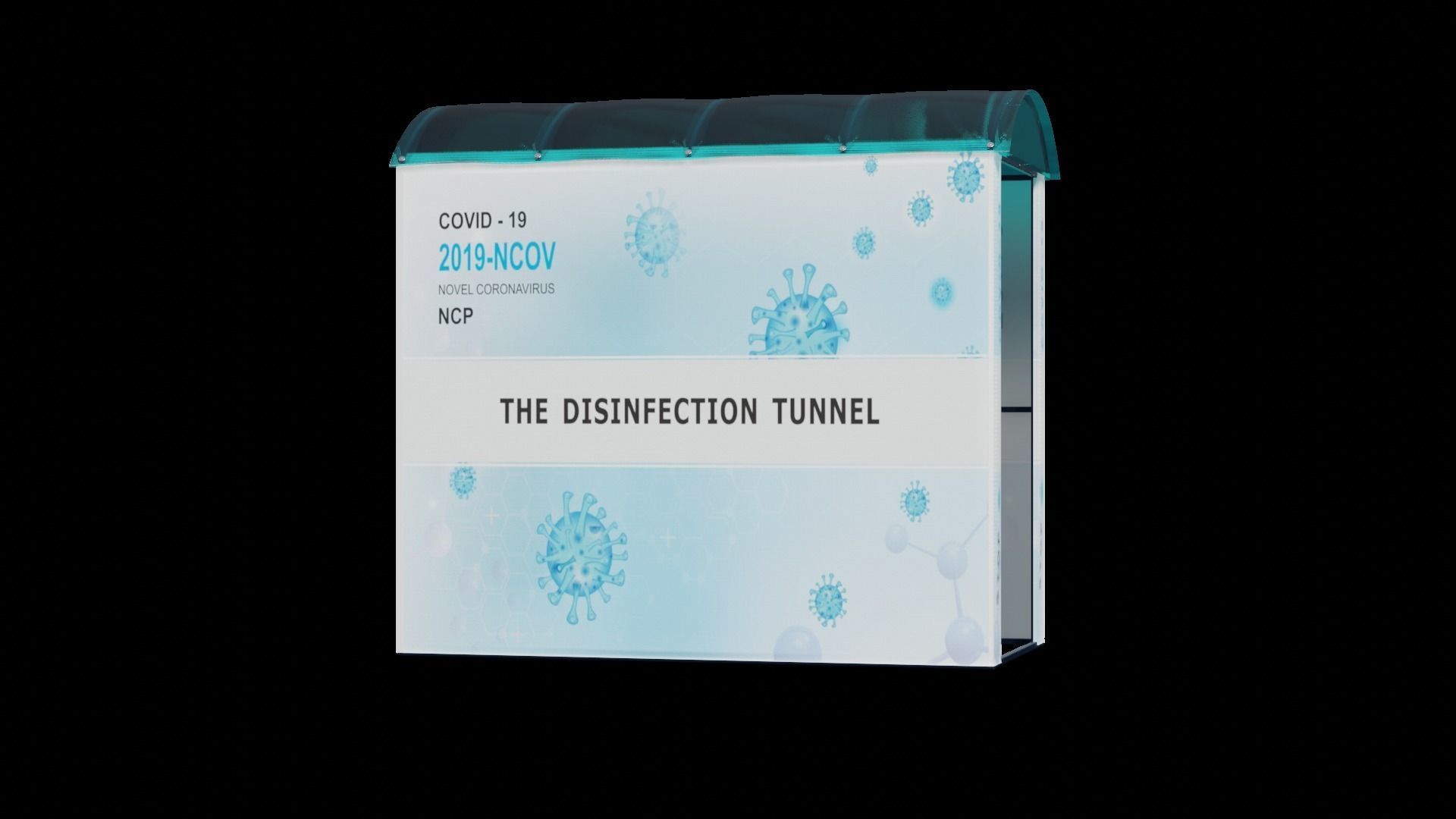 Disinfection tunnel 3D model_15