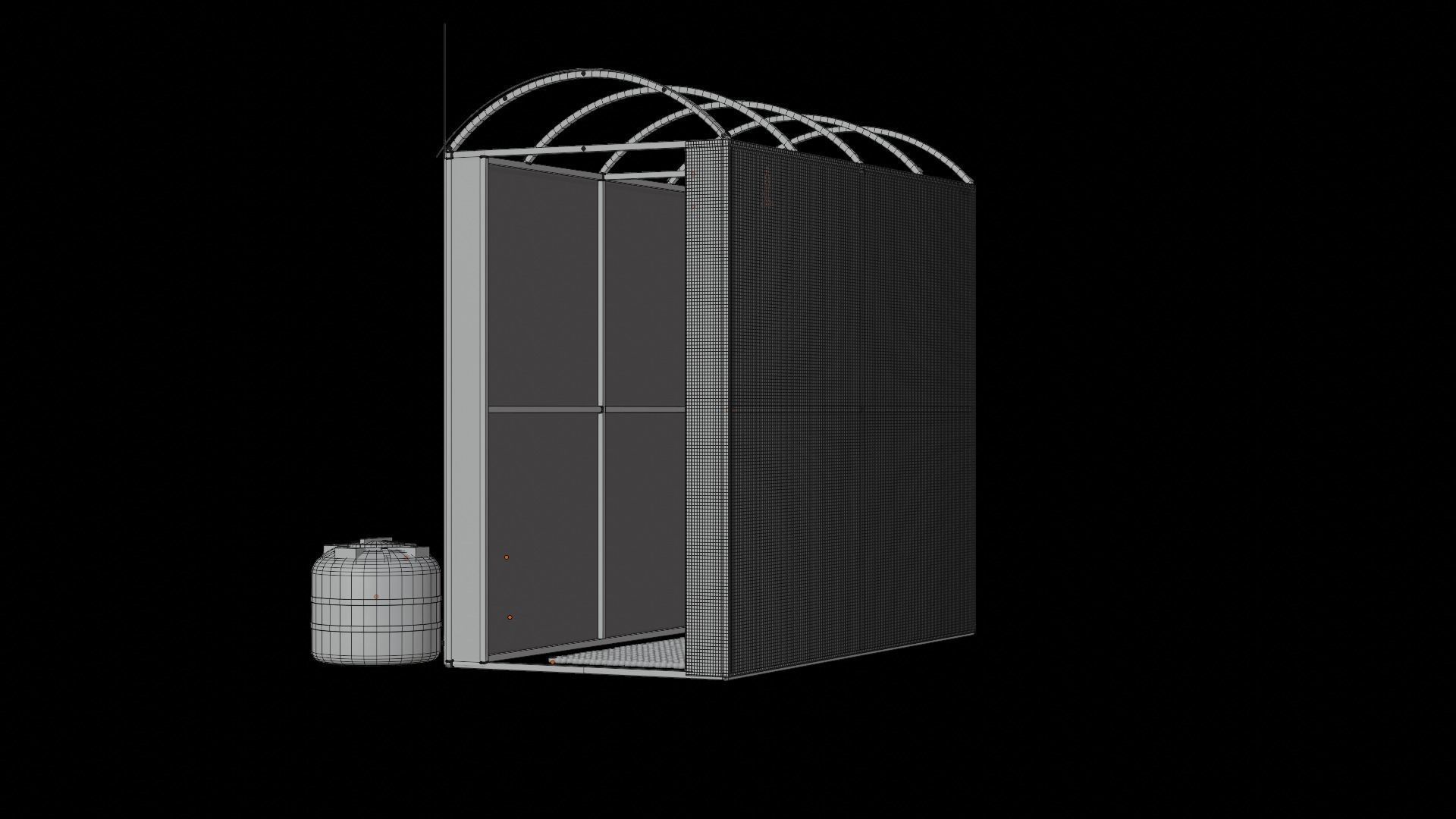 Disinfection tunnel 3D model_17
