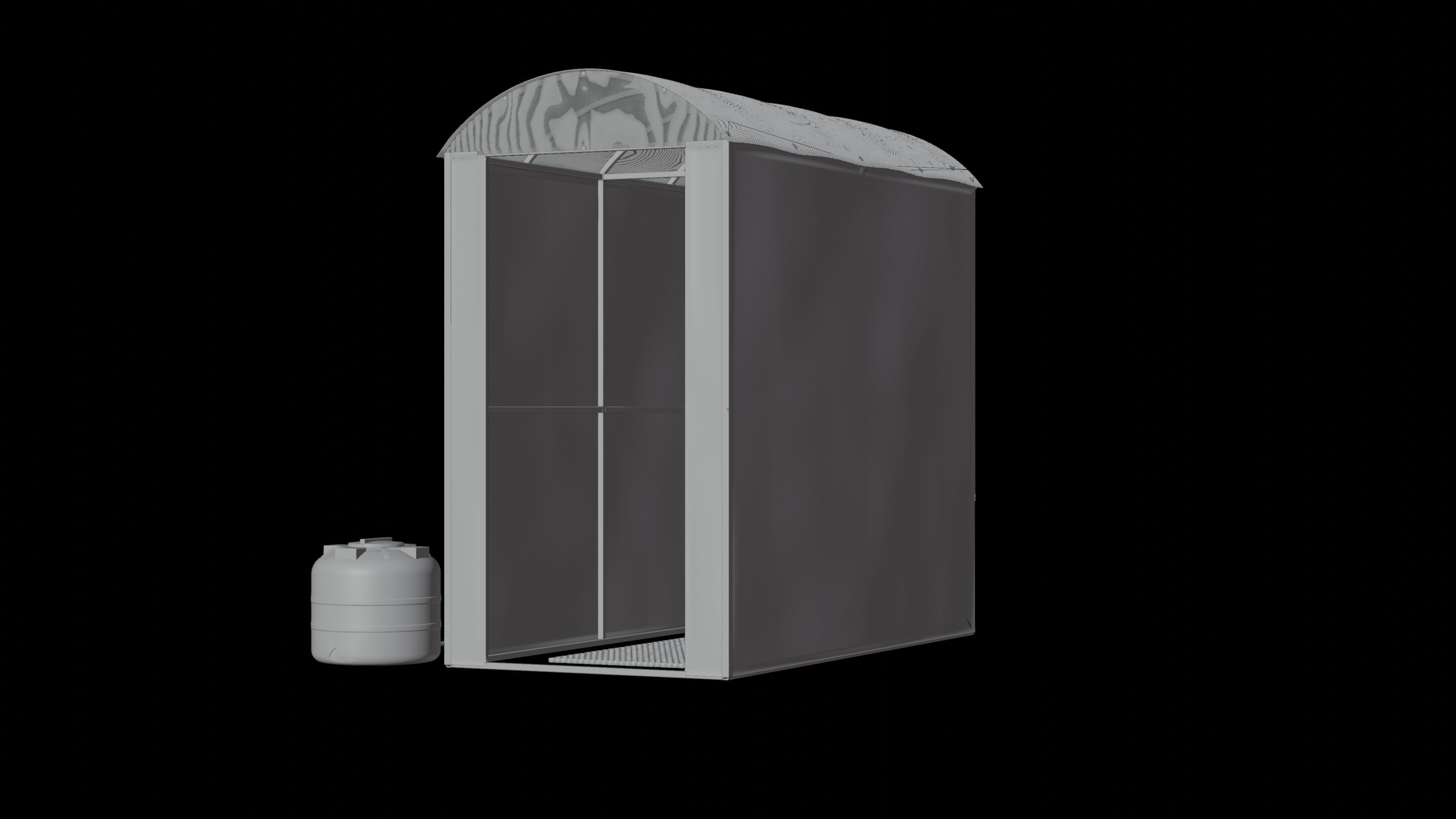 Disinfection tunnel 3D model_18