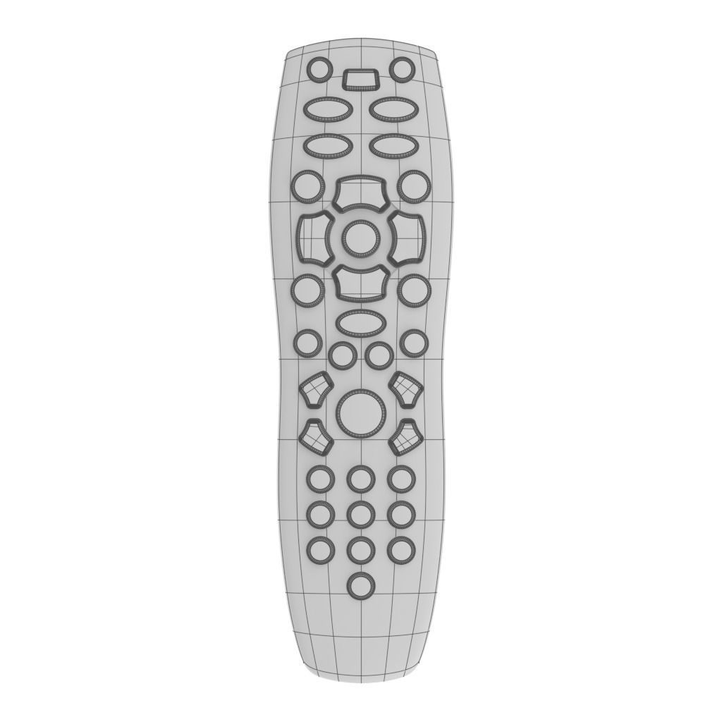 TV Remote Control DDL-1034 3D model_4