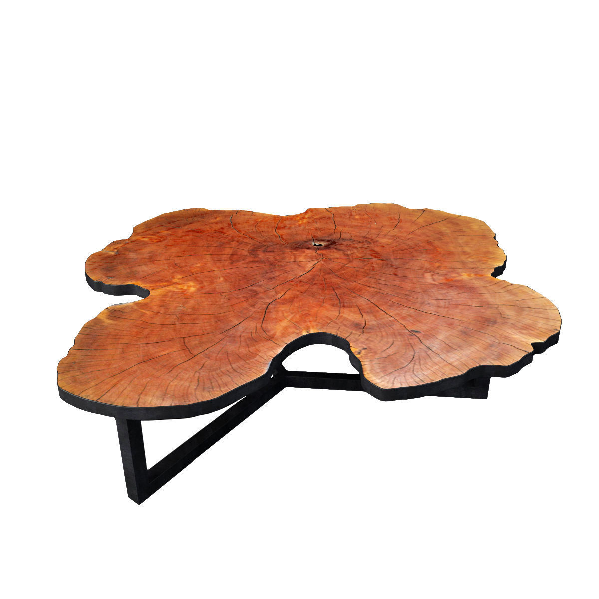 Lychee Stump Table 3D model_1