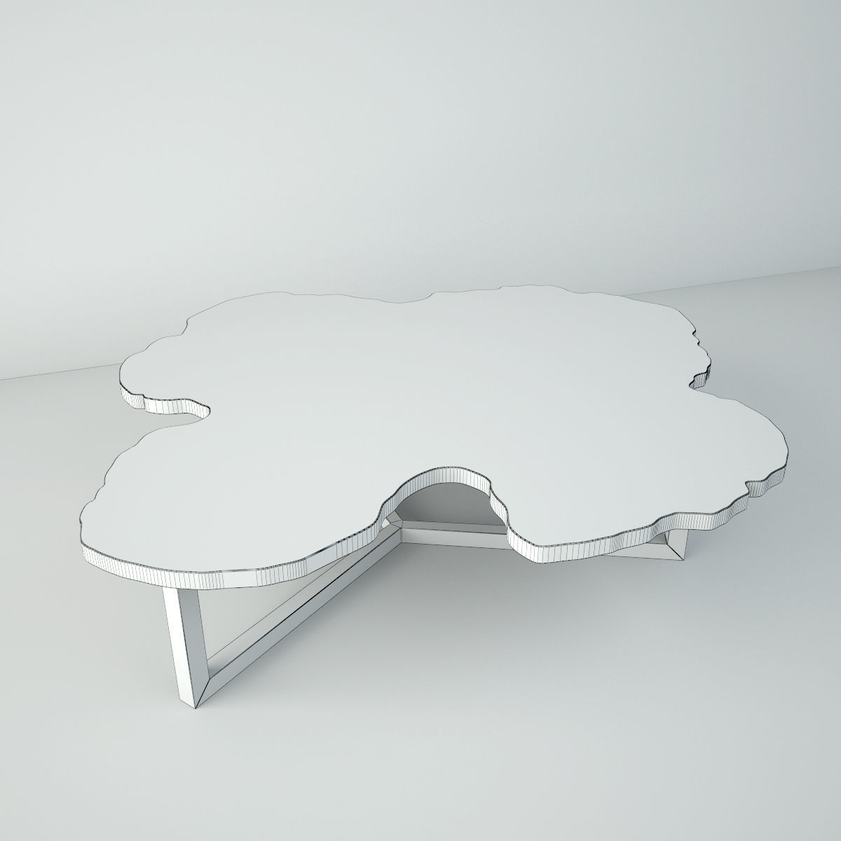 Lychee Stump Table 3D model_2