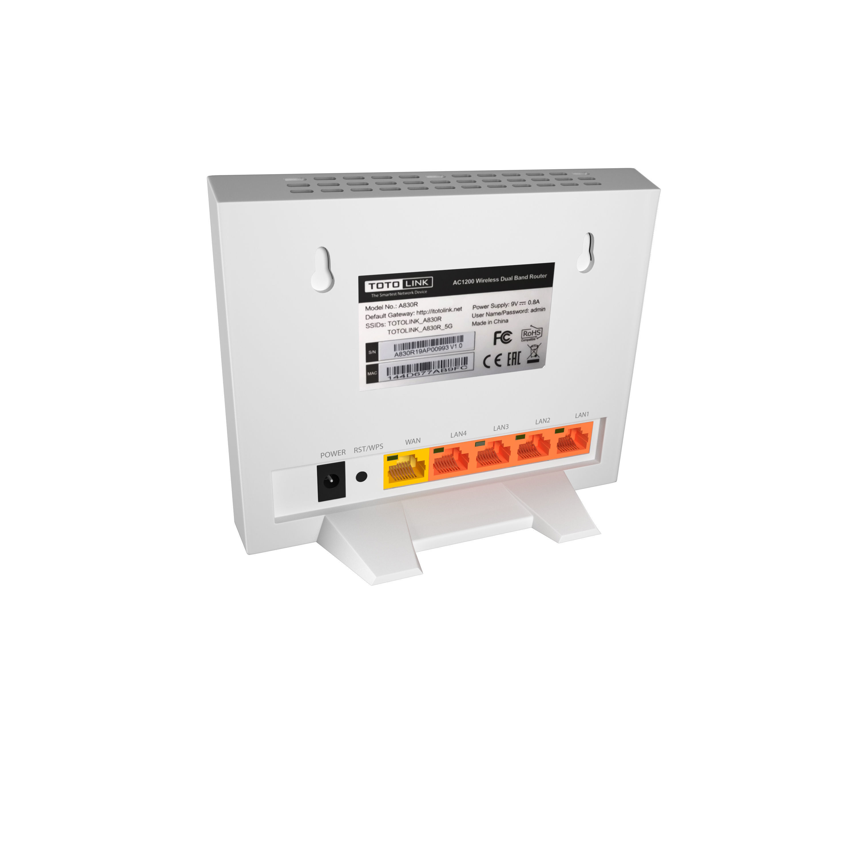  Tenda Wireless Router TOTOLINK A830R  3D model_10