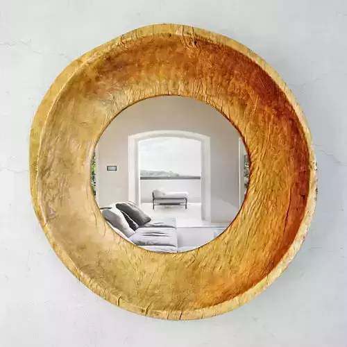 Old Javanese Teak Mirror