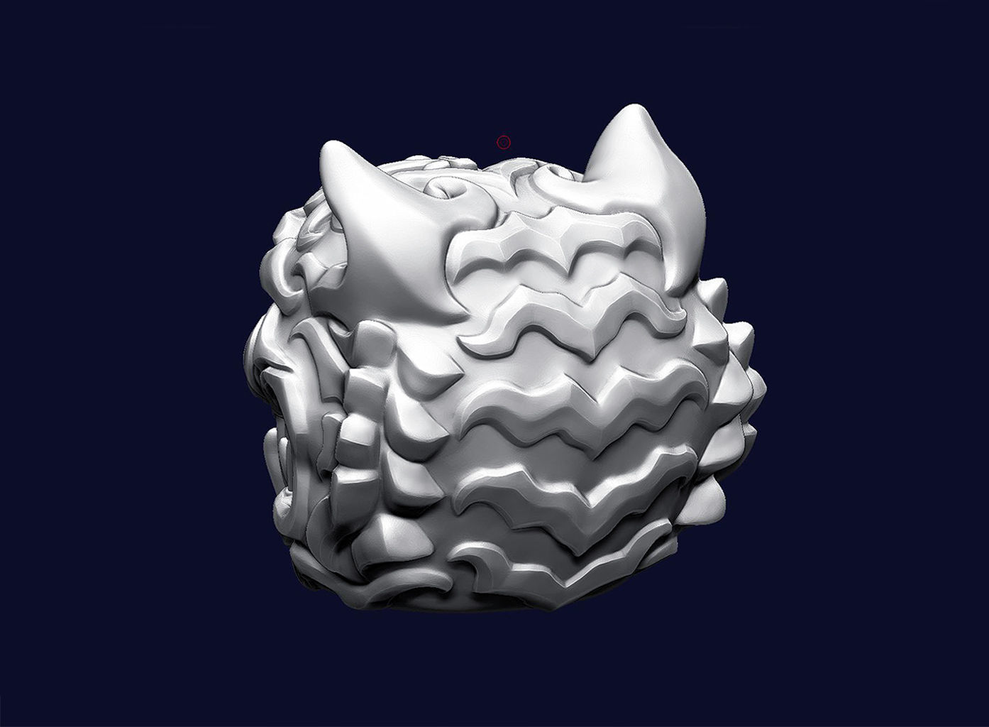 Tiger Head Ornamental 3D print model_5