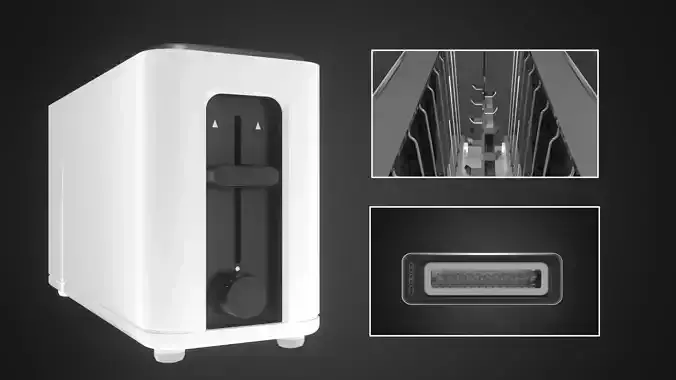 Toaster 3D Model by JS Graphics Free 3D model