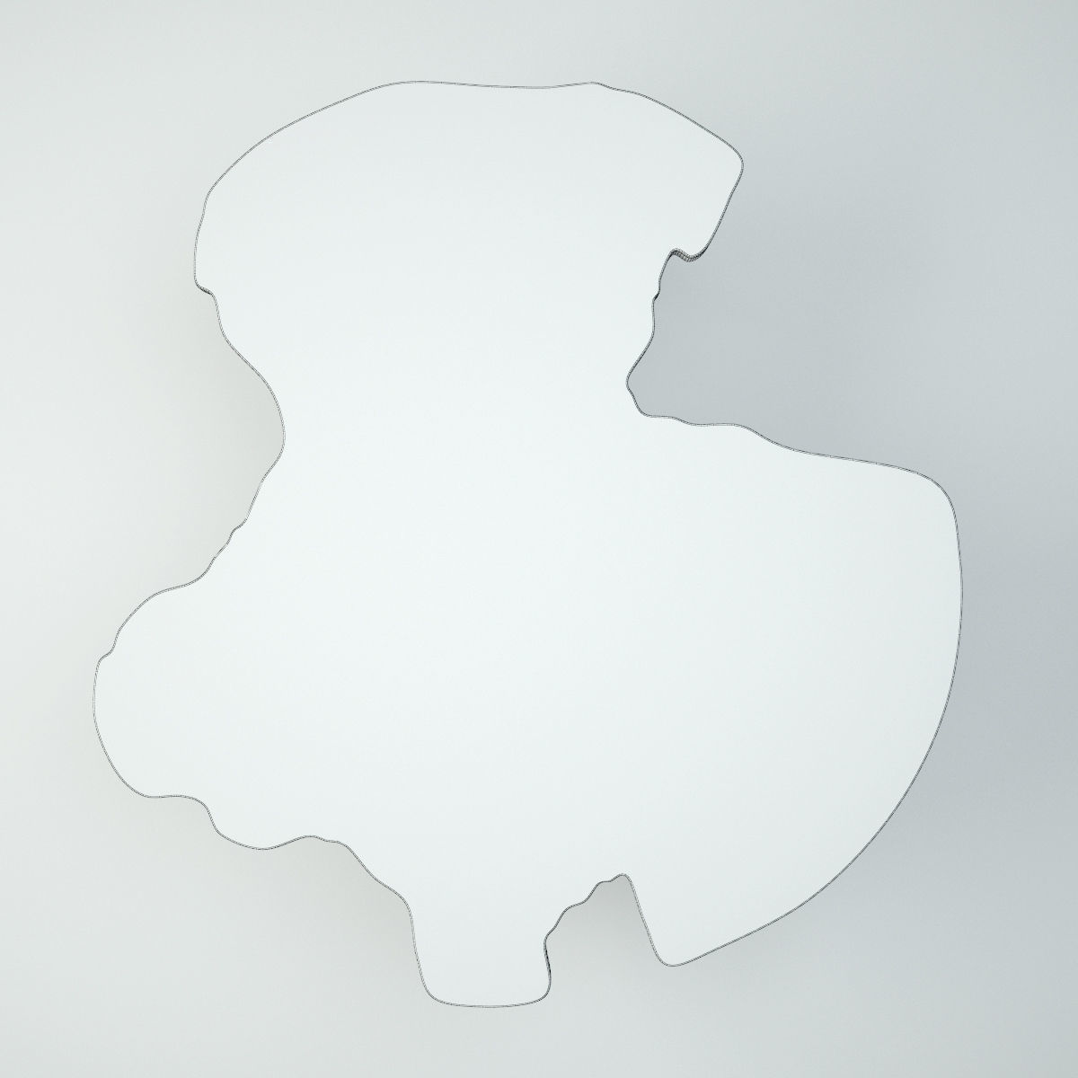 Organic Teak Root Table 2 3D model_4