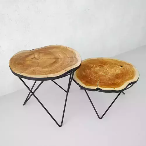 Organic Teak Root Tables