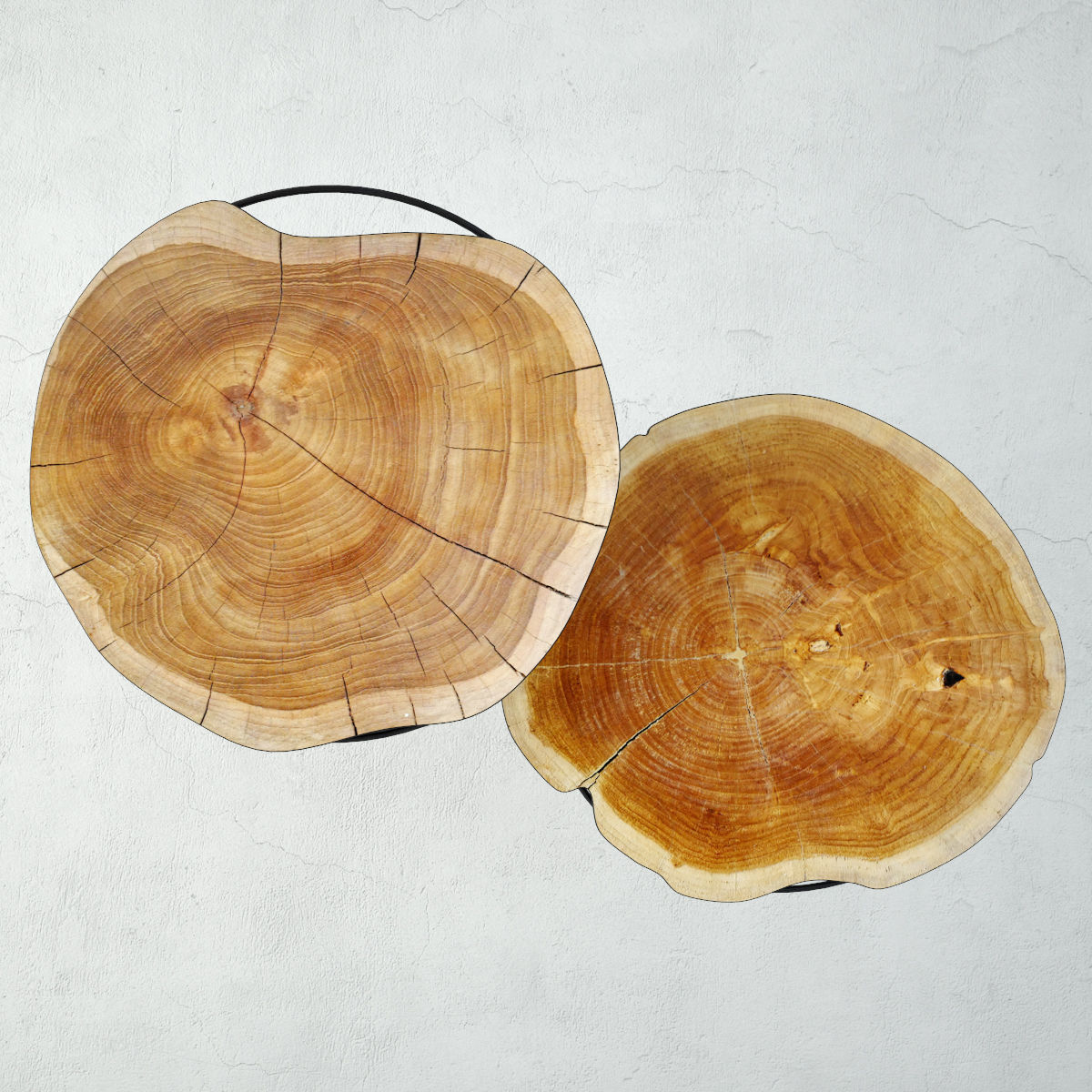 Organic Teak Root Tables 3D model_3