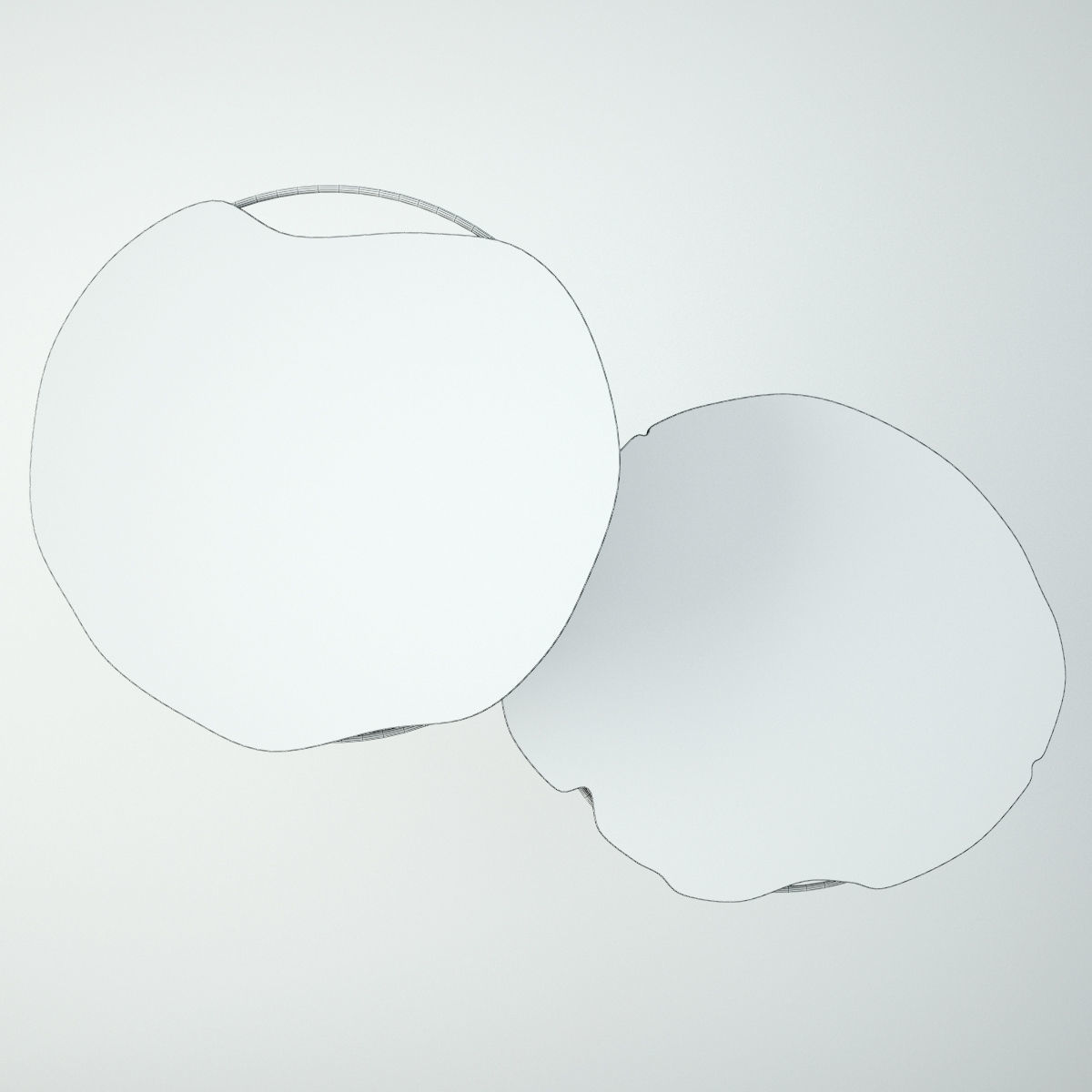 Organic Teak Root Tables 3D model_4