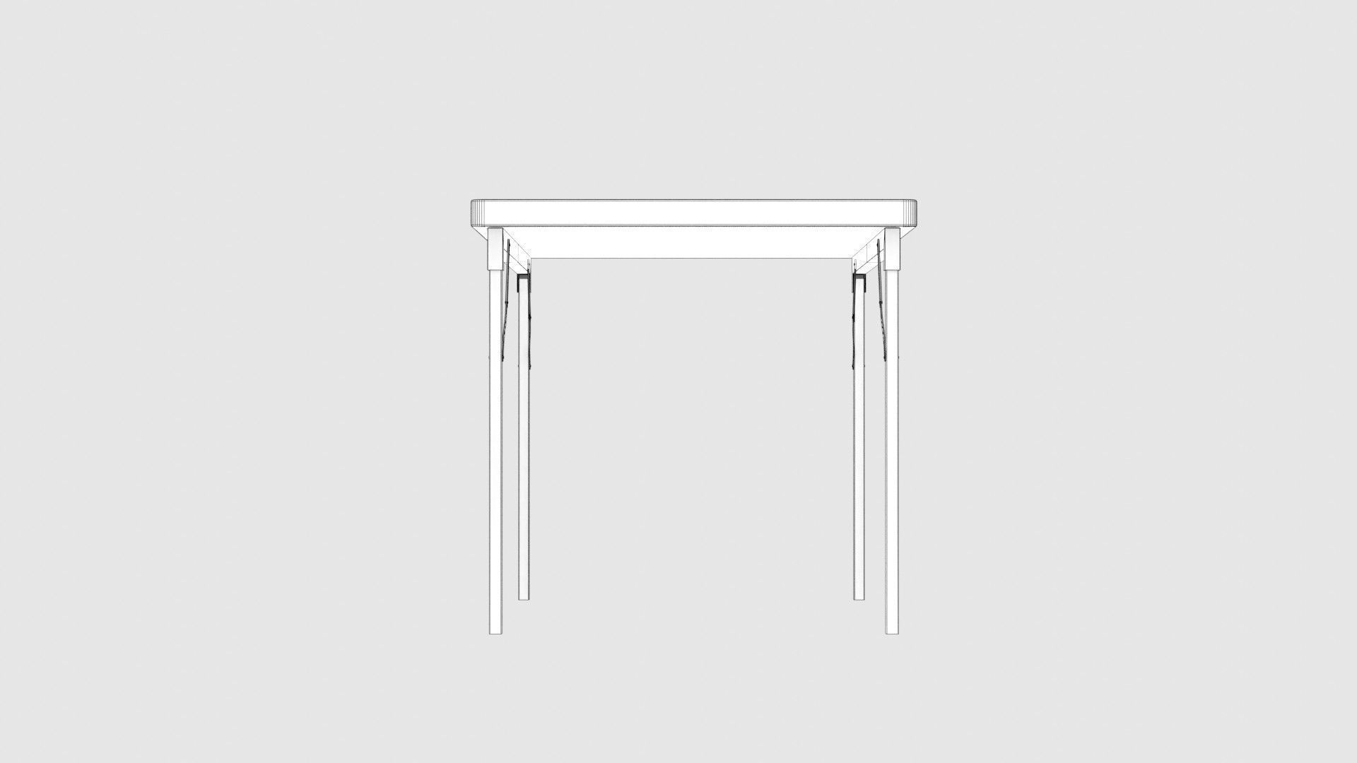 Folding Table 3D model_14