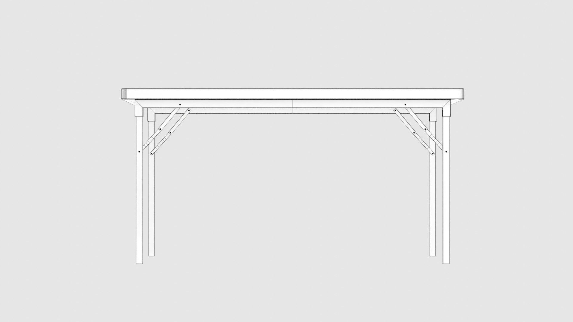 Folding Table 3D model_13