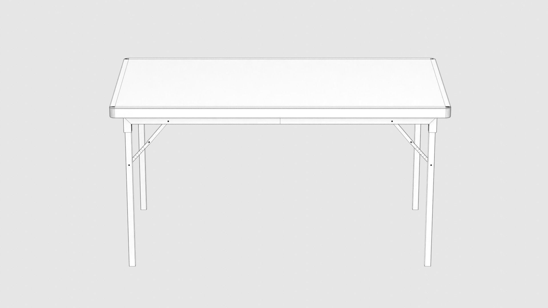 Folding Table 3D model_12