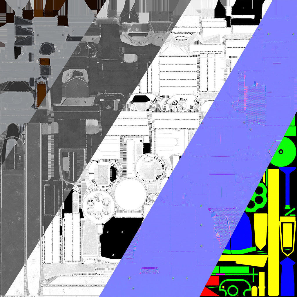 Revolver PBR Low Poly gun Low-poly 3D model_15