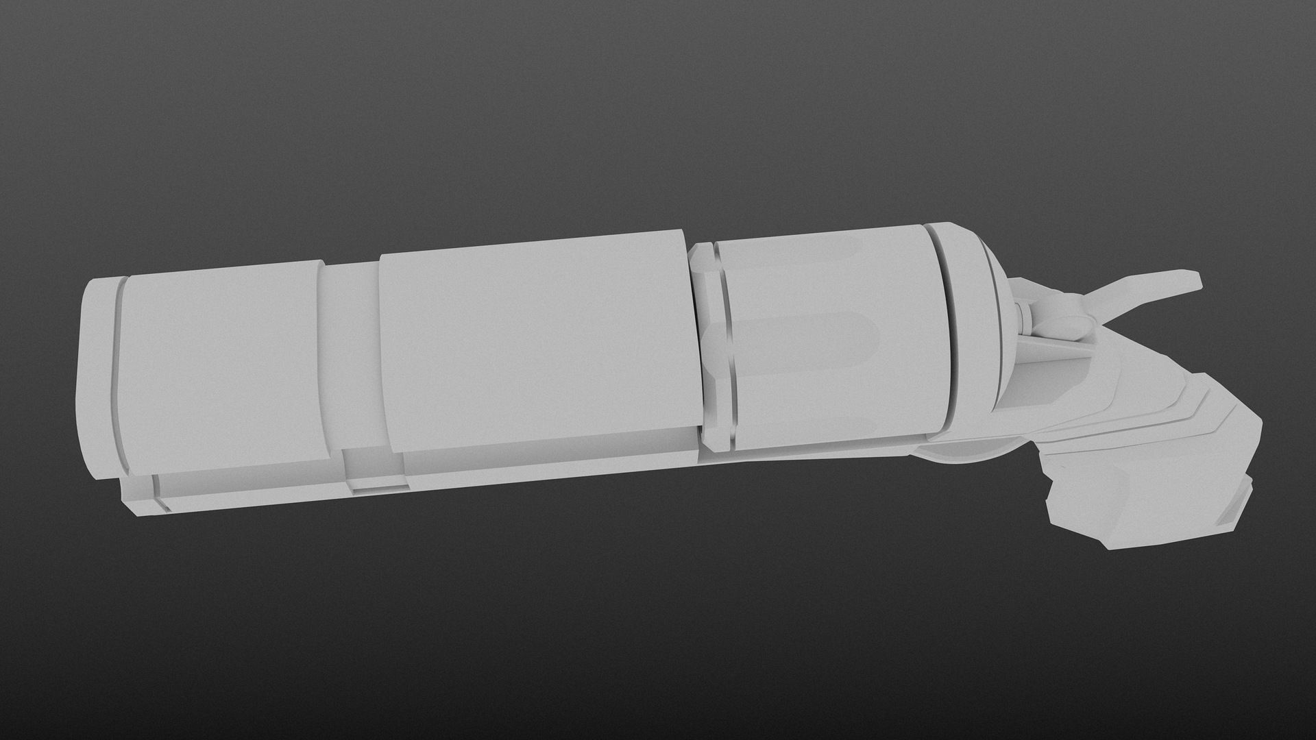 Revolver PBR Low Poly gun Low-poly 3D model_9