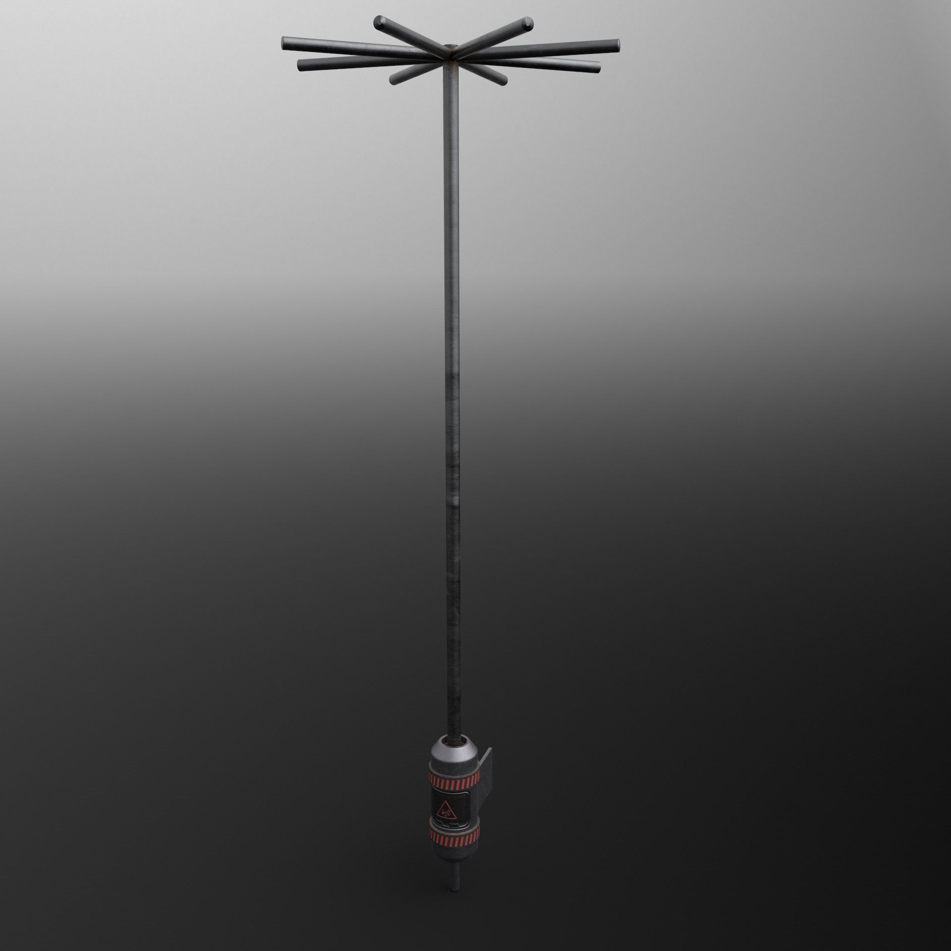 Sci-fi environment Low-poly 3D model_3