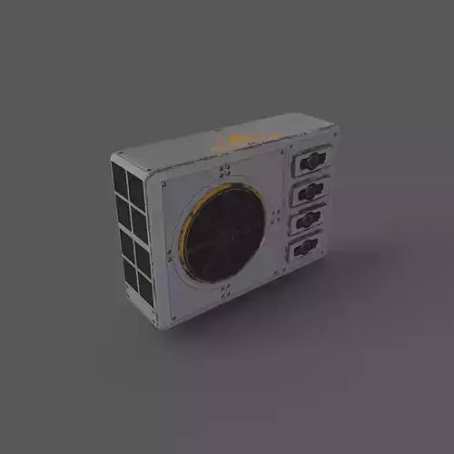Sci-fi environment Low-poly 3D model