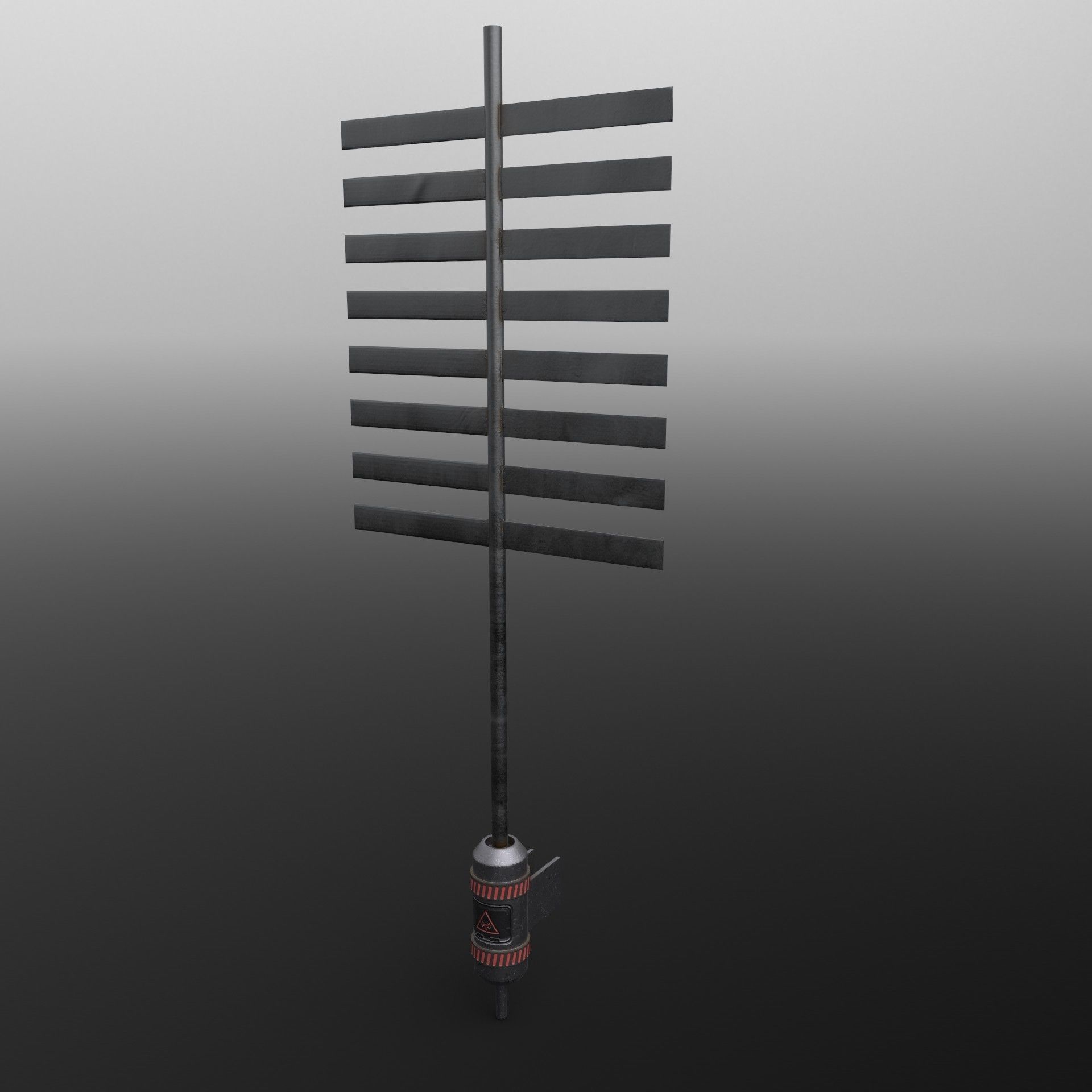 Sci-fi environment Low-poly 3D model_4