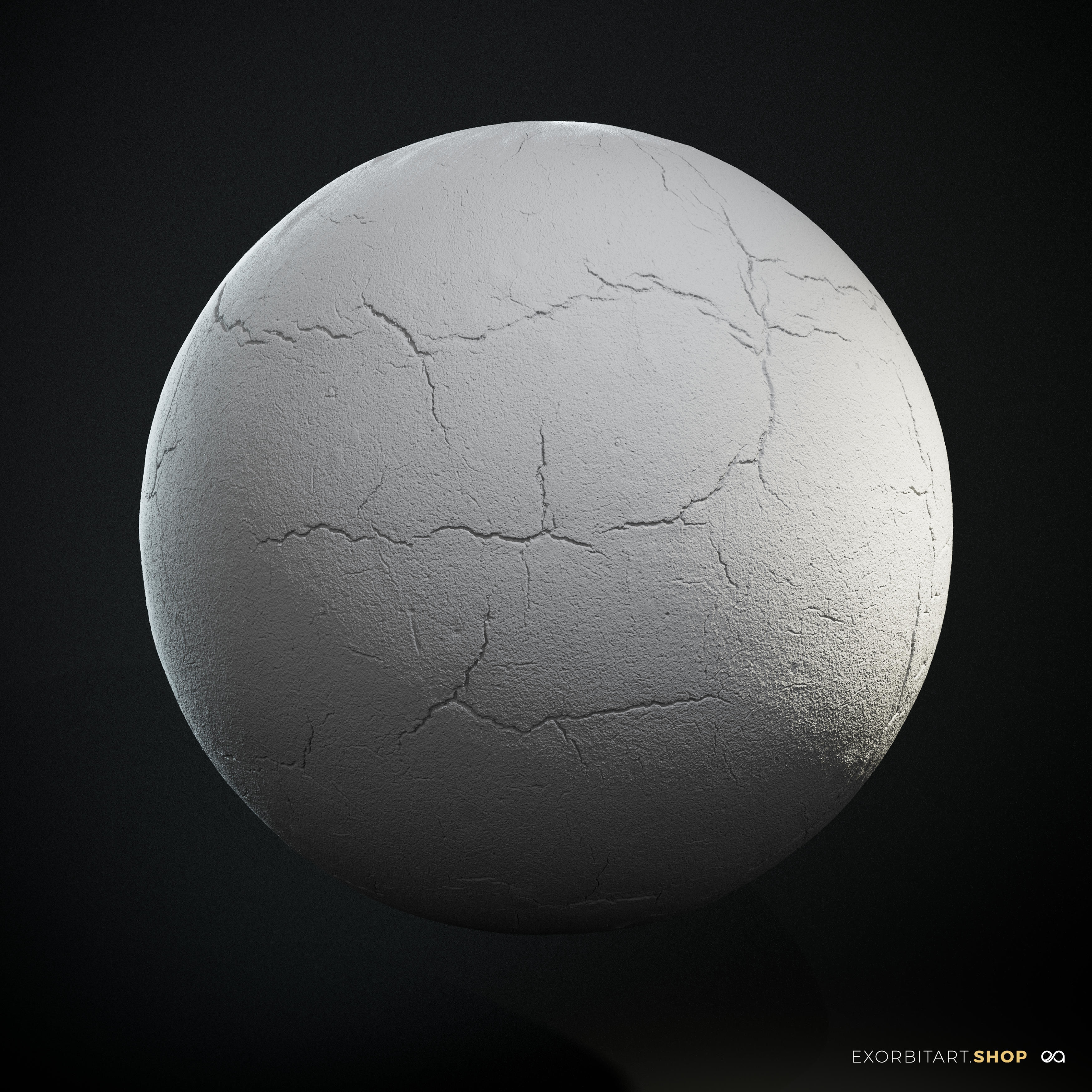 Scanned Seamless Cracked Asphalt PBR Textures Texture_1