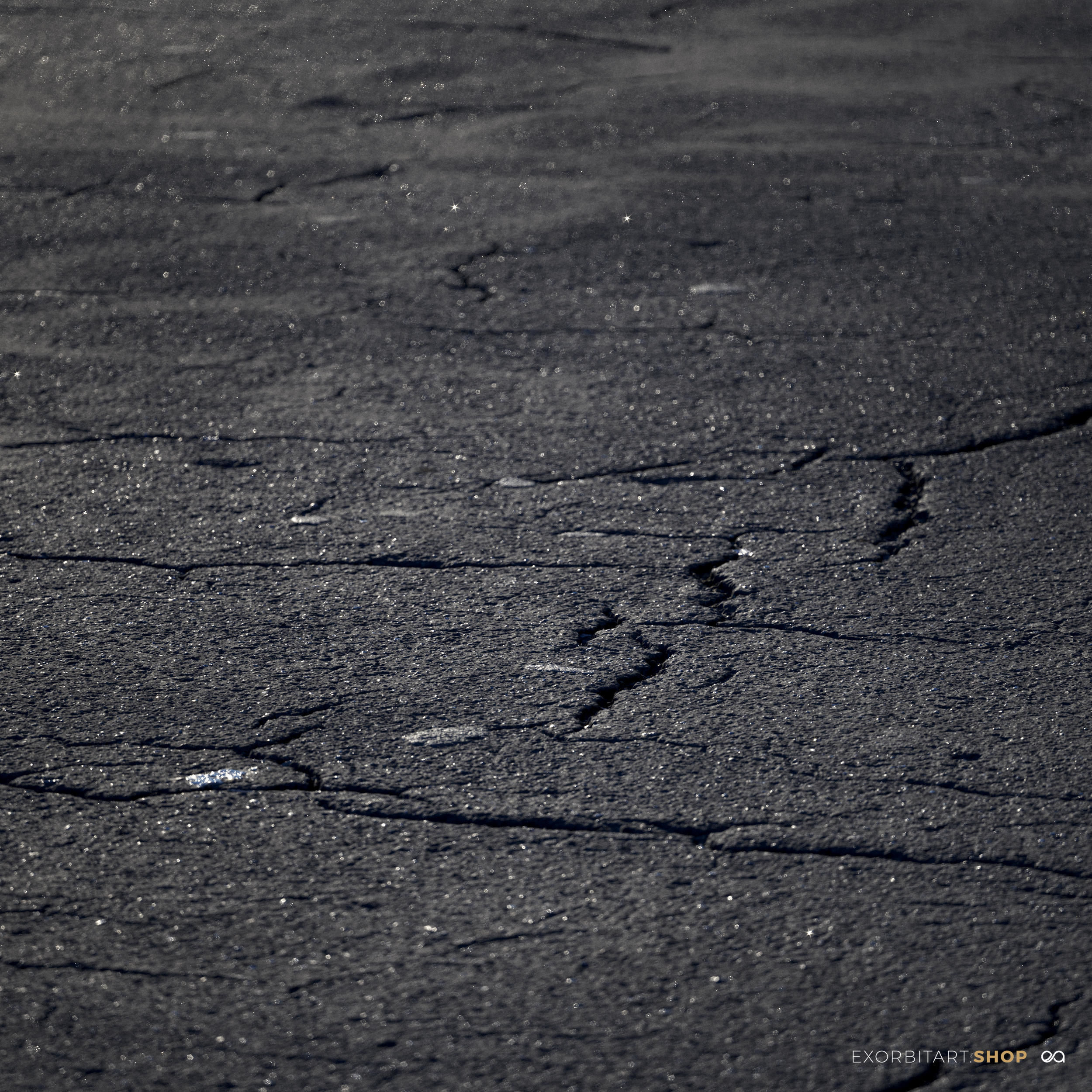 Scanned Seamless Cracked Asphalt PBR Textures Texture_3