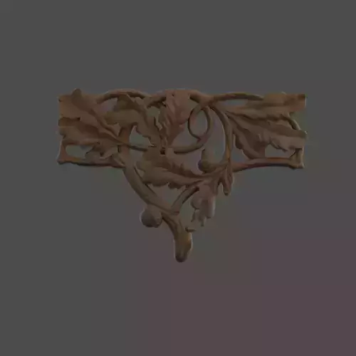 furniture ornate bracket 3D print model