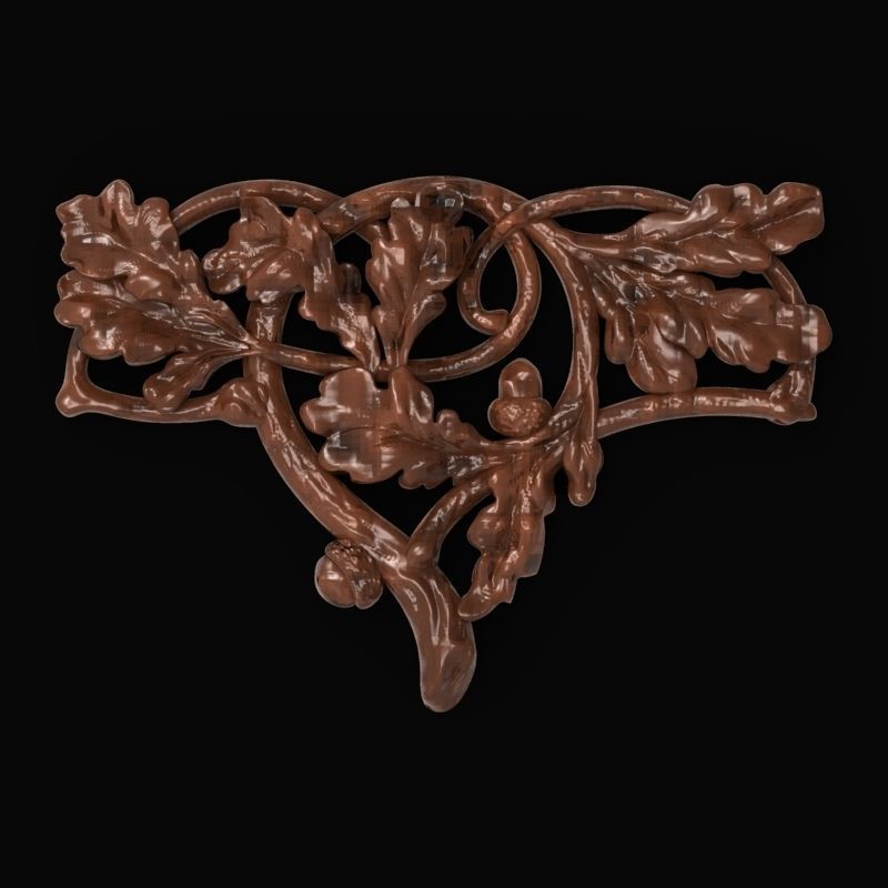 furniture ornate bracket 3D print model_1